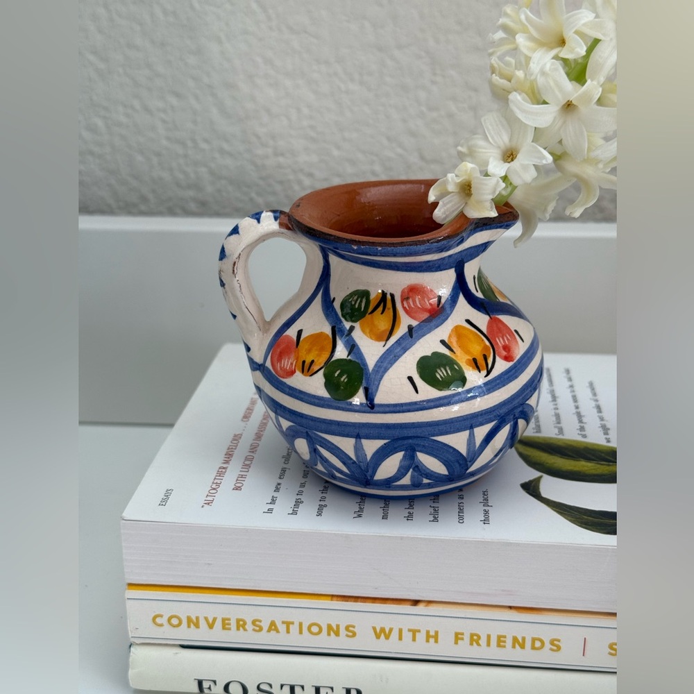 Hand Crafted Multicolor Small Ceramic Creamer - Picture 3 of 9